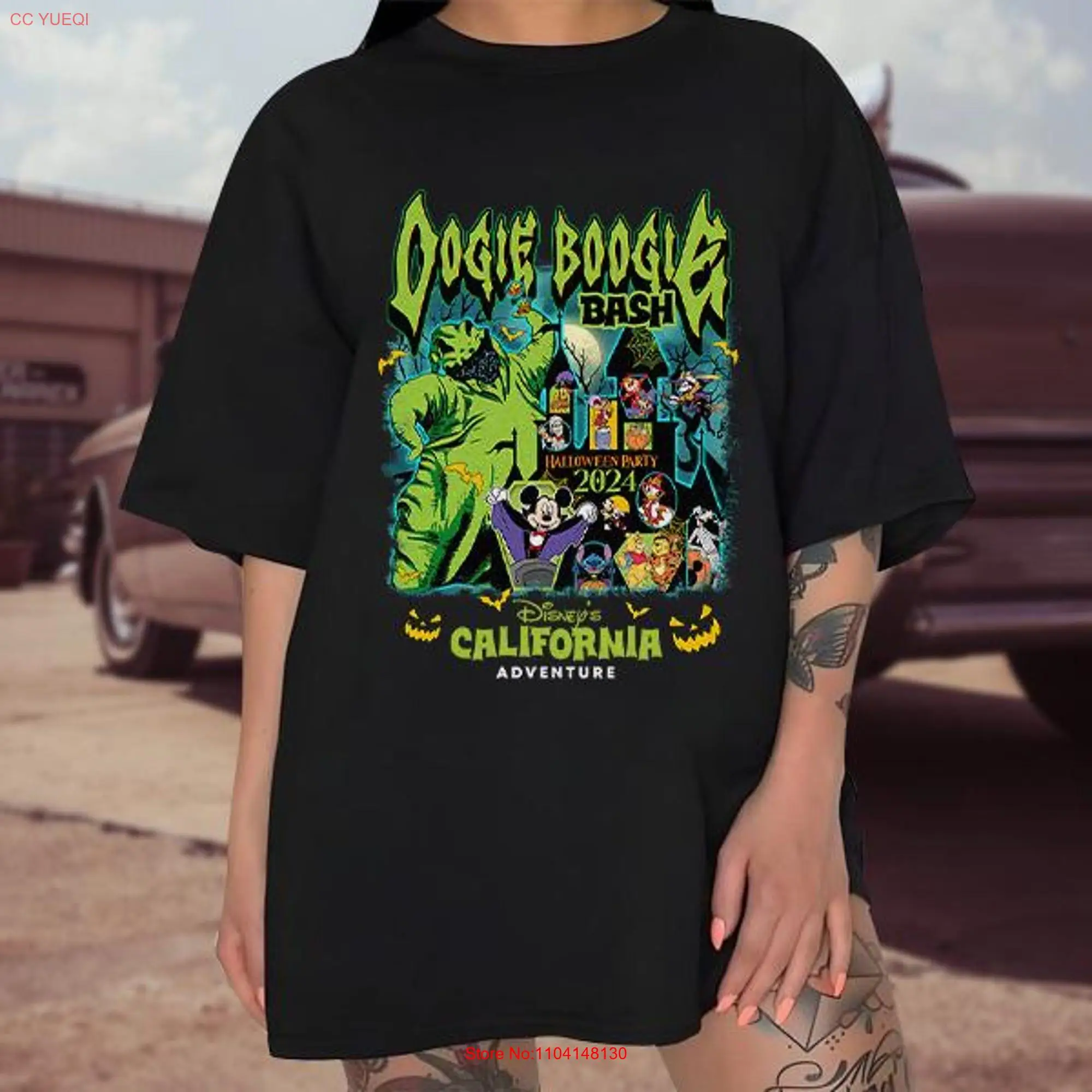 Vintage Oogie Boogie Bash 2024 T Shirt Halloween Castle Man Party Family long or short sleeves