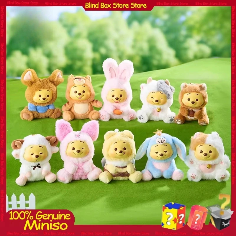 

Genuine New Winnie The Pooh Naughty Party Blind Box Disney Vinyl Bag Pendant Toy Figurine Kawaii Pendant Birthday Xmas Gift