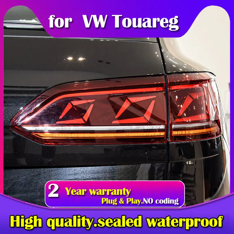 

Авто задние фонари, аксессуары для VW Touareg 2019-2013, обновление светодиодного автомобиля, новый Magotan Styling Streamer, поворотные задние фонари в сборе