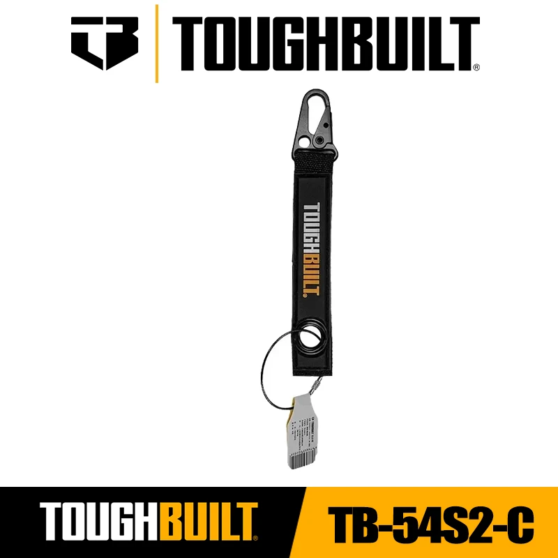 

TOUGHBUILT TB-54S2-C Hook & Loop Tool Carabiner Heavy Duty Sprayed Key RingNylon WebbingPortable Mountaineering Hawksbill Hooks