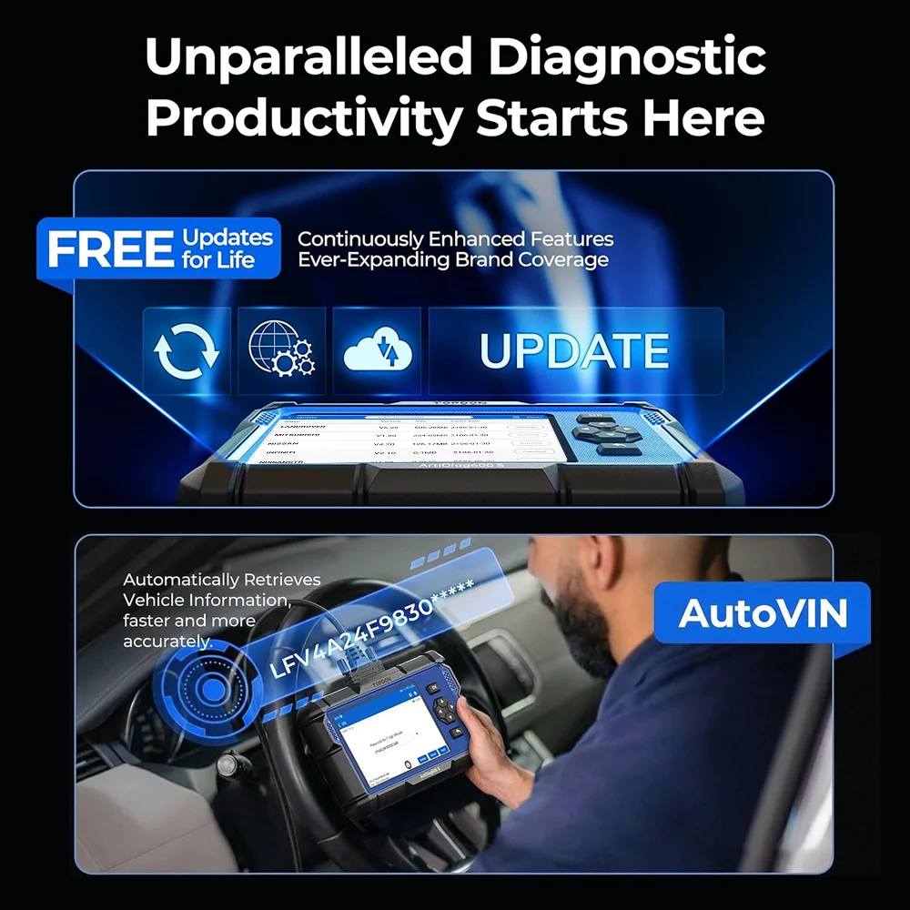 TOPDON ArtiDiag600S OBD2 Scanner Diagnostic Tool Code Reader Oil/BMS/ABS/SAS/EPB/DPF/TPMS/Throttle Engine Test Scan