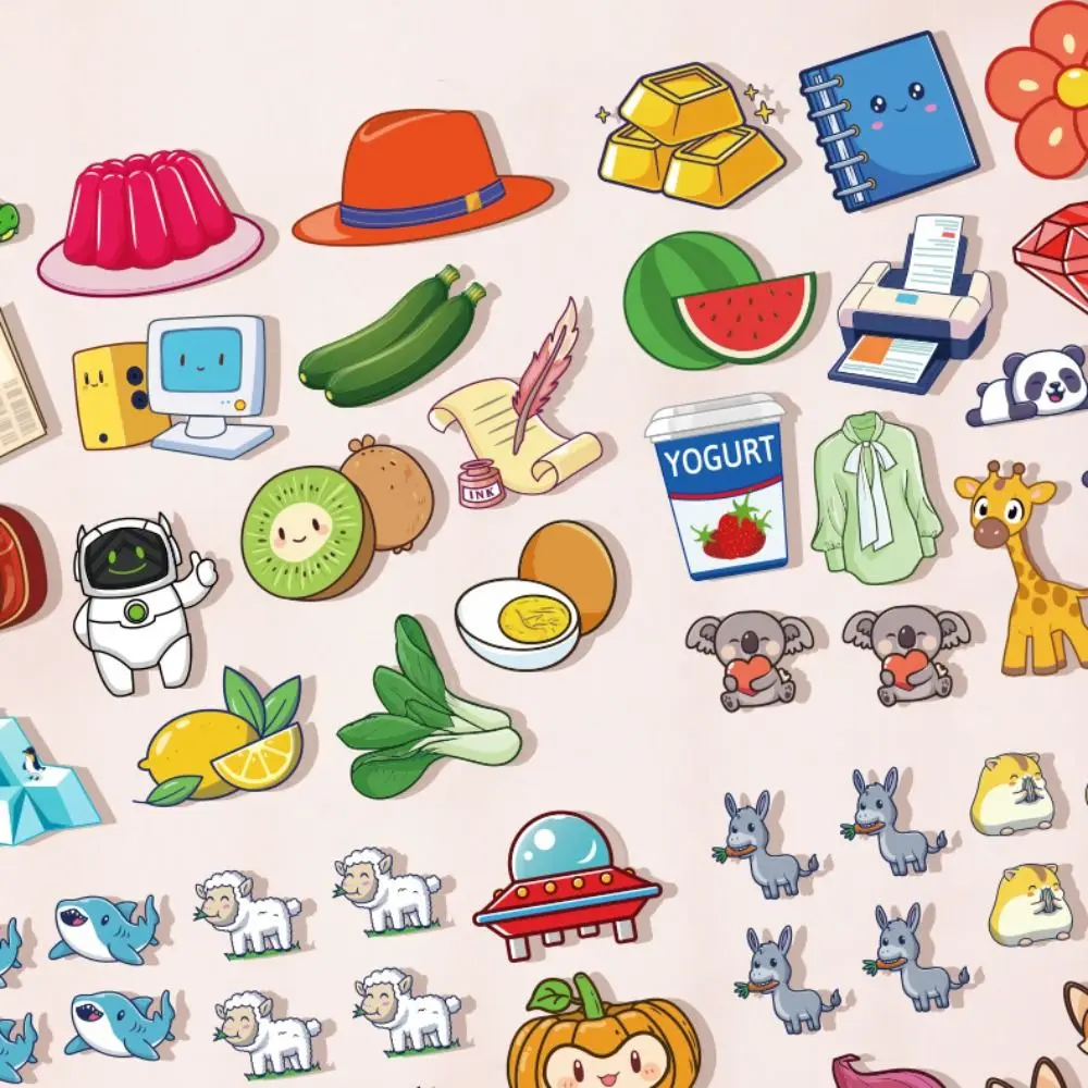 Paper Kids Sticker Book with Pen English Learning Water Drawing Book Reusable Puzzle Water Coloring Cards Toy