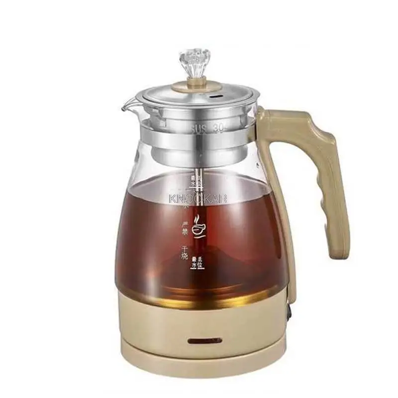 Electric Kettle Coffee Tea Maker Black Pu 'er Glass Tea Maker Automatic Steam Spray Teapot Kettles Health Pot 1L