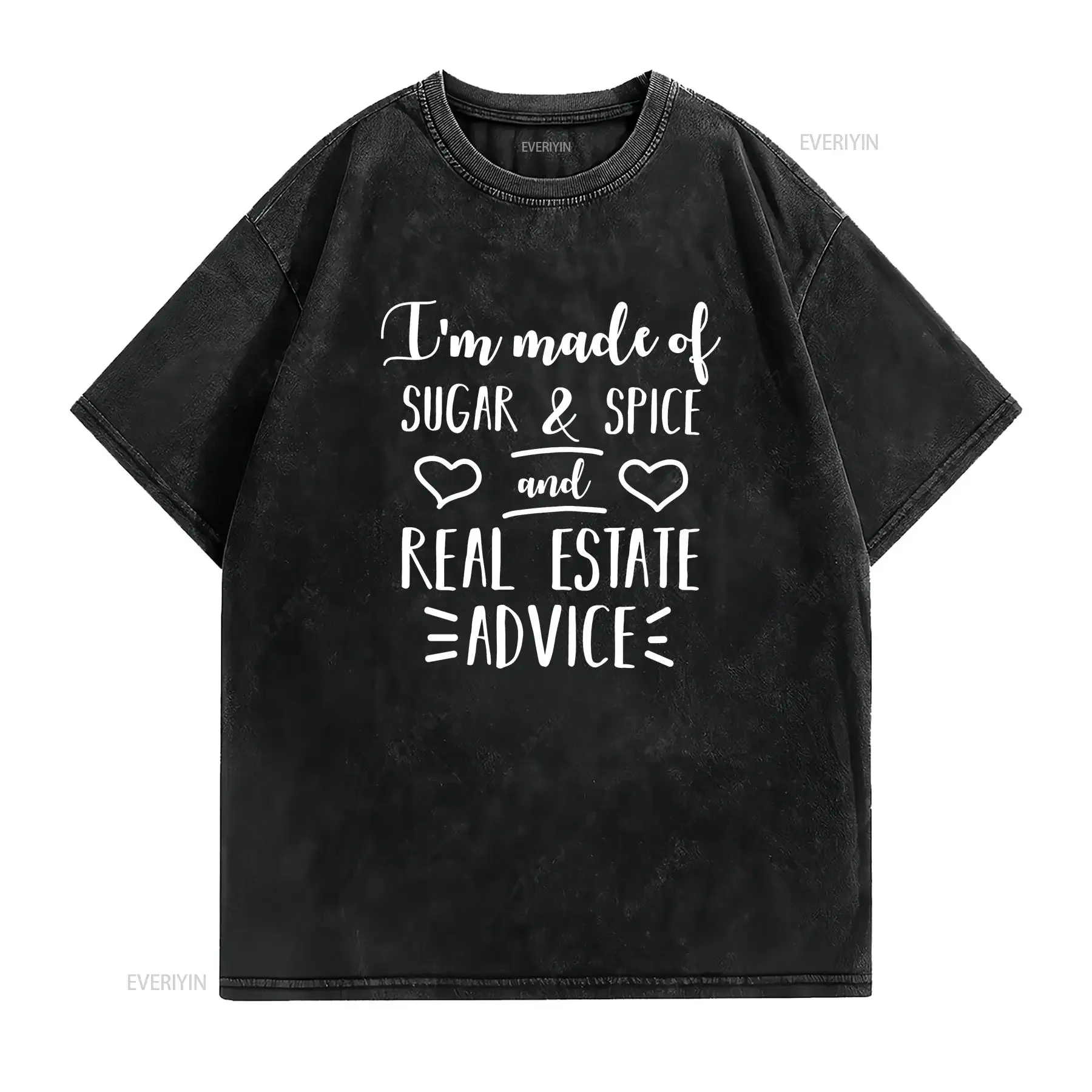 Cute Realtor For Real Estate Agent Selling Houses T Shirt vintage Washed Top For Everyday Wear Slightly fashion Stylish