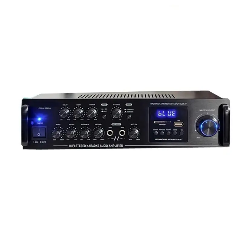 

【RECOMENDAR】Home Theater 220V Audio Power Amplifier Bluetooth Optical Coaxial Sound Amplifier 5 Channel Car AMP FM USB Mic Input