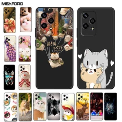 For Honor 200 Lite Cases Animals Soft TPU Painted Cat Phone Case Back Cover For Huawei Honor 200 Lite 5G Protection Bumper funda