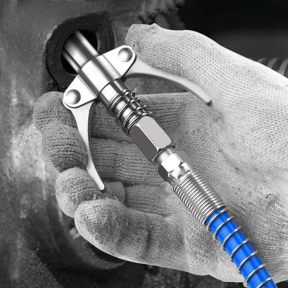

Wear Resistant 30/40/60/80/100cm Lubricant Tip Coupler Blue Oil Pump Hose Resin Spring Connect Hose Repair