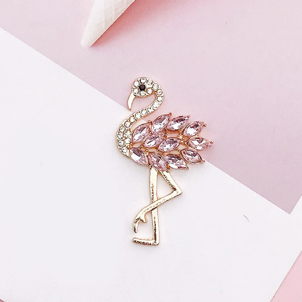 

6pcs Flamingo For Clothes Diy Crafts Making Decor Garment Flamingo Diy Accessories Clothing Decor Materials Phone Case Bag