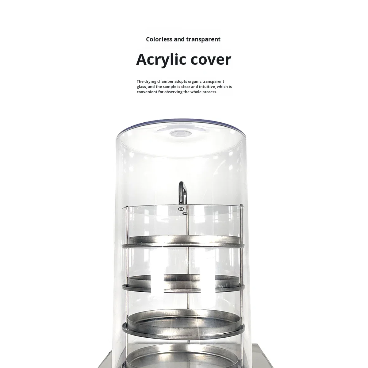 Vacuum Freeze Dryer Cold Dryer for Food Herbal Medicine Fruit Vegetable-Vertical Small Pre-Freeze Dryer Model 10N-50A 1