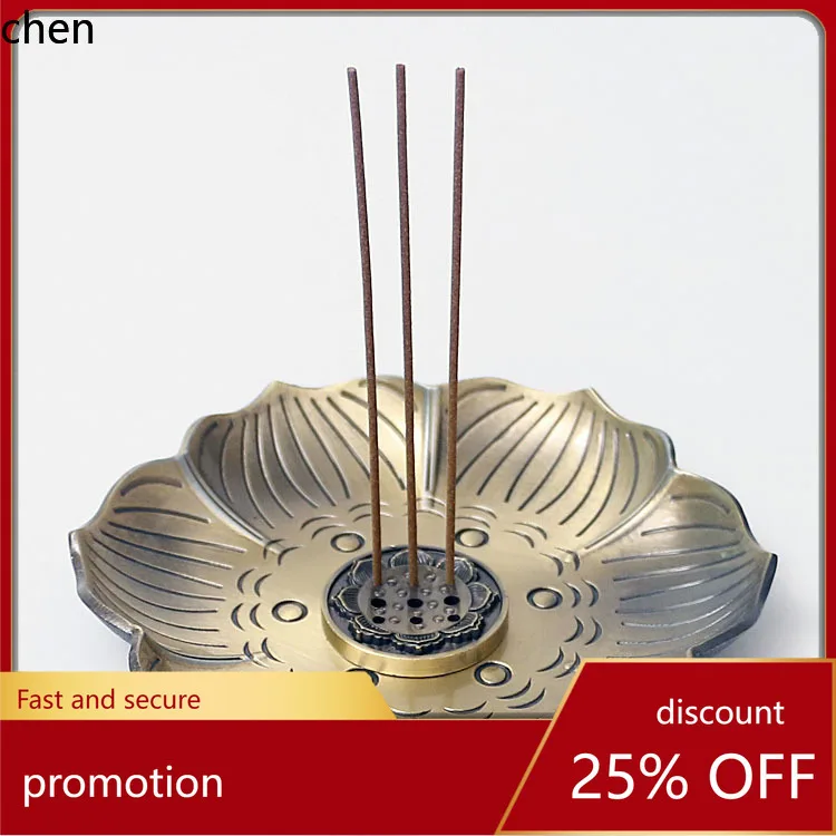 

Cz antique bronze plotus incense burner metal holder incense holder for home burner incense holder zen