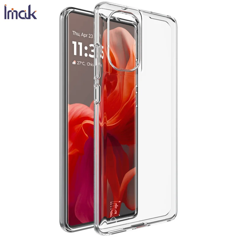 For Motorola Moto S50 Neo 5G S50NEO Case IMAK UX-5 Transparent Silicone Clear Soft TPU UltraThin Cover MOTO S50 5G Phone Cases