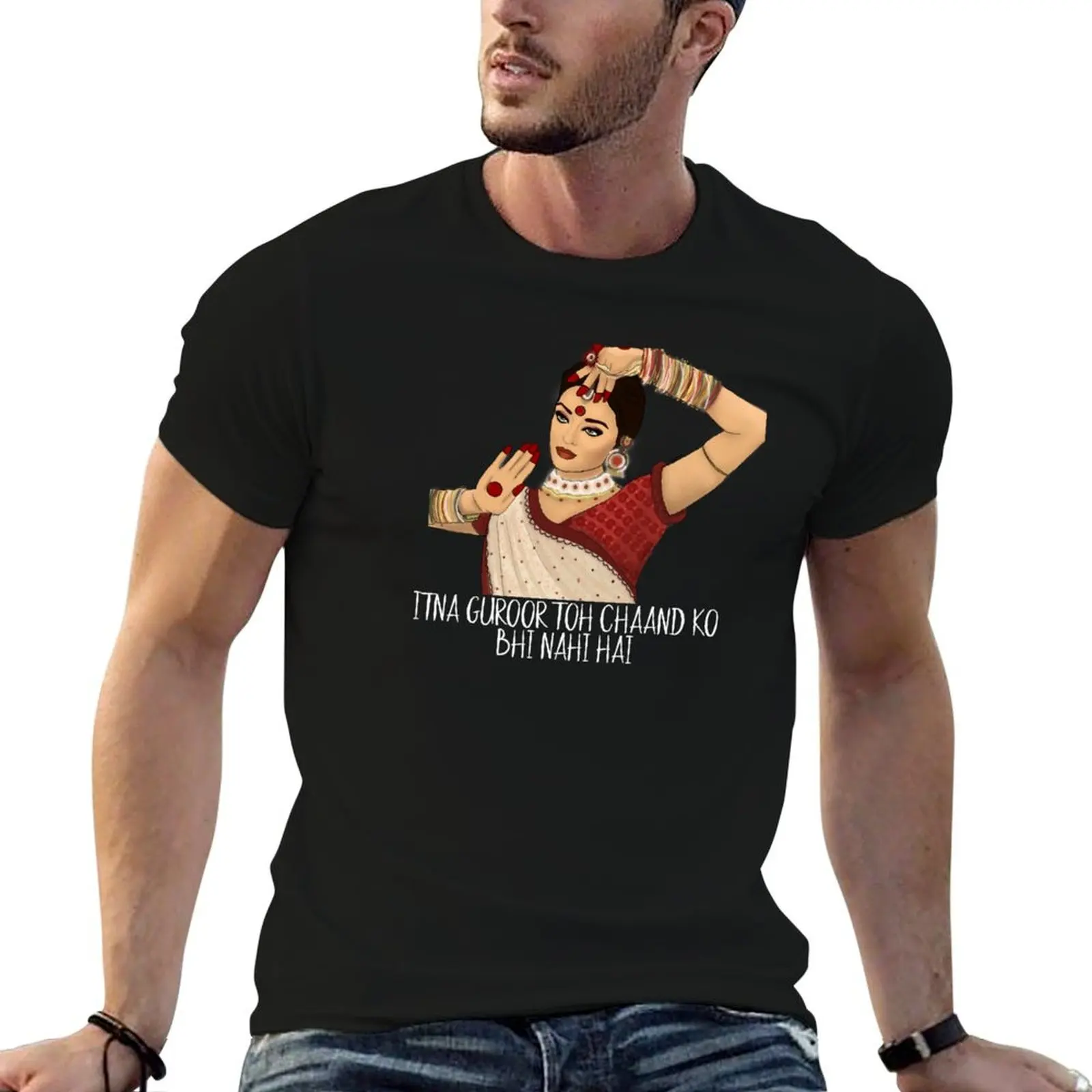 

Itna Guroor Toh Chaand Ko Bhi Nahi Hai- Savage Paro T-Shirt t shirts for man pack white t shirt personalised T-Shirt