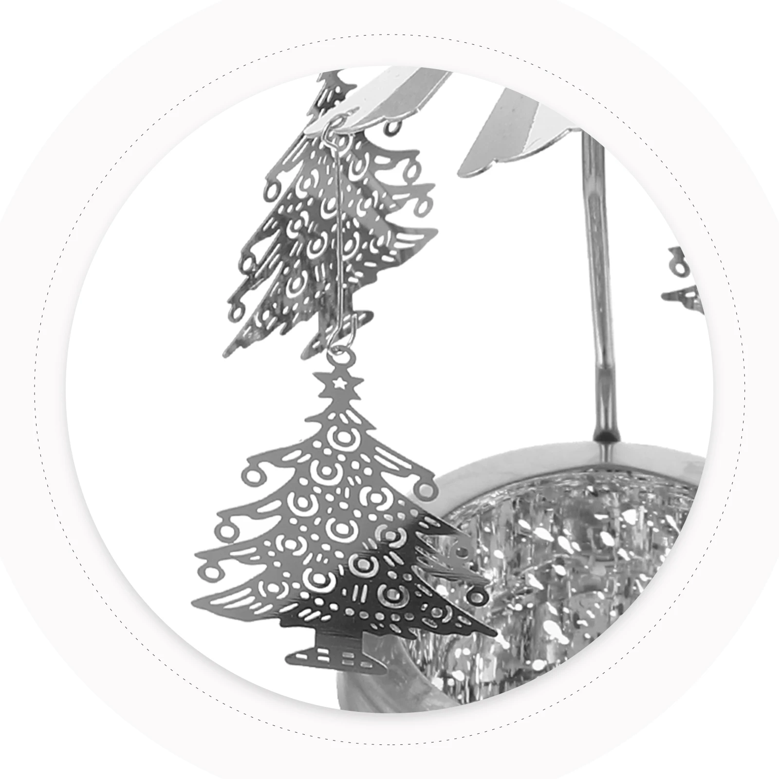 

Rotating Windmill Holder Premium Metal Christmas Decor Silver Cup For Wedding Home Party Decoration Rotation