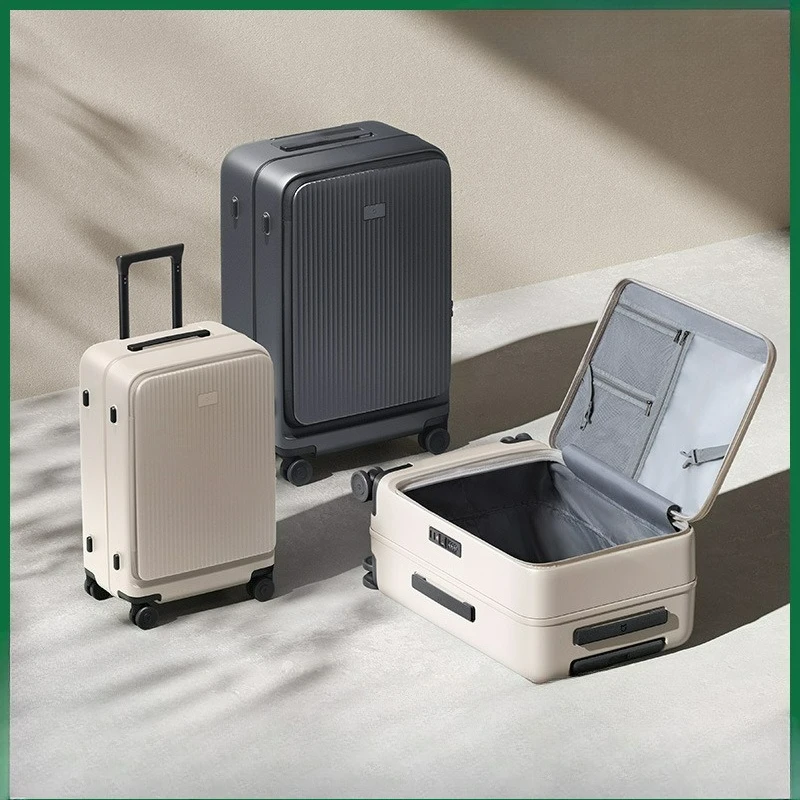 

Глубокий склад с боковым открытием, дорожные чемоданы, многофункциональная сумка для багажа на тележке, большой вместительный чемодан на колесиках