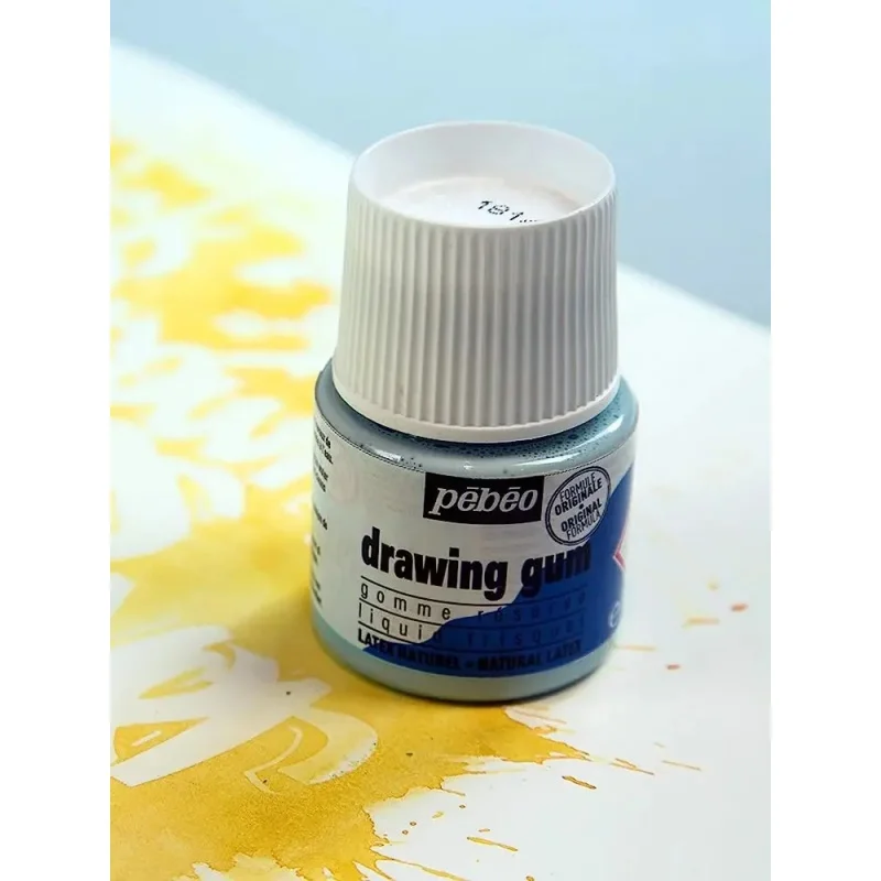 Imagem -06 - Pebeo Easy Peel Líquido de Máscara de Látex Líquido Goma de Desenho Seca Rapidamente para Tinta Aquarela Pintura Guache Artista Garrafa de 45ml