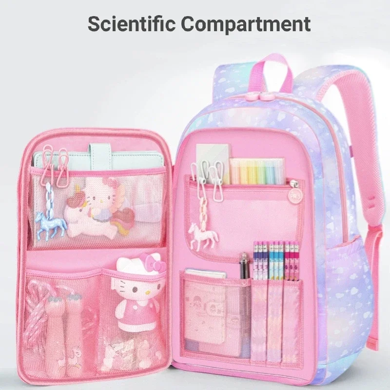 Süße Mädchen Schult aschen Kinder Grundschule Rucksack Schulranzen Kinder Bücher tasche Prinzessin Schult asche Mochila Infantil 2 Szies