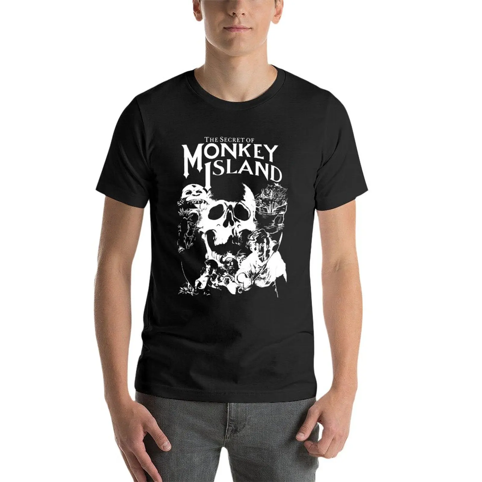 The Secret of Monkey Island T-Shirt oversized summer top plus size tops men t shirt