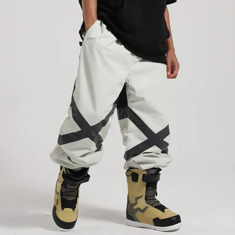 2025 Nuovi pantaloni da sci invernali antivento impermeabili sport sulla neve pantaloni da sci da donna traspiranti snowboard all'aperto pantaloni solidi da uomo