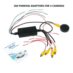 360 Parking Camera Adaptor Wires for 4 Cameras wires Parking Camera Adaptor WIres