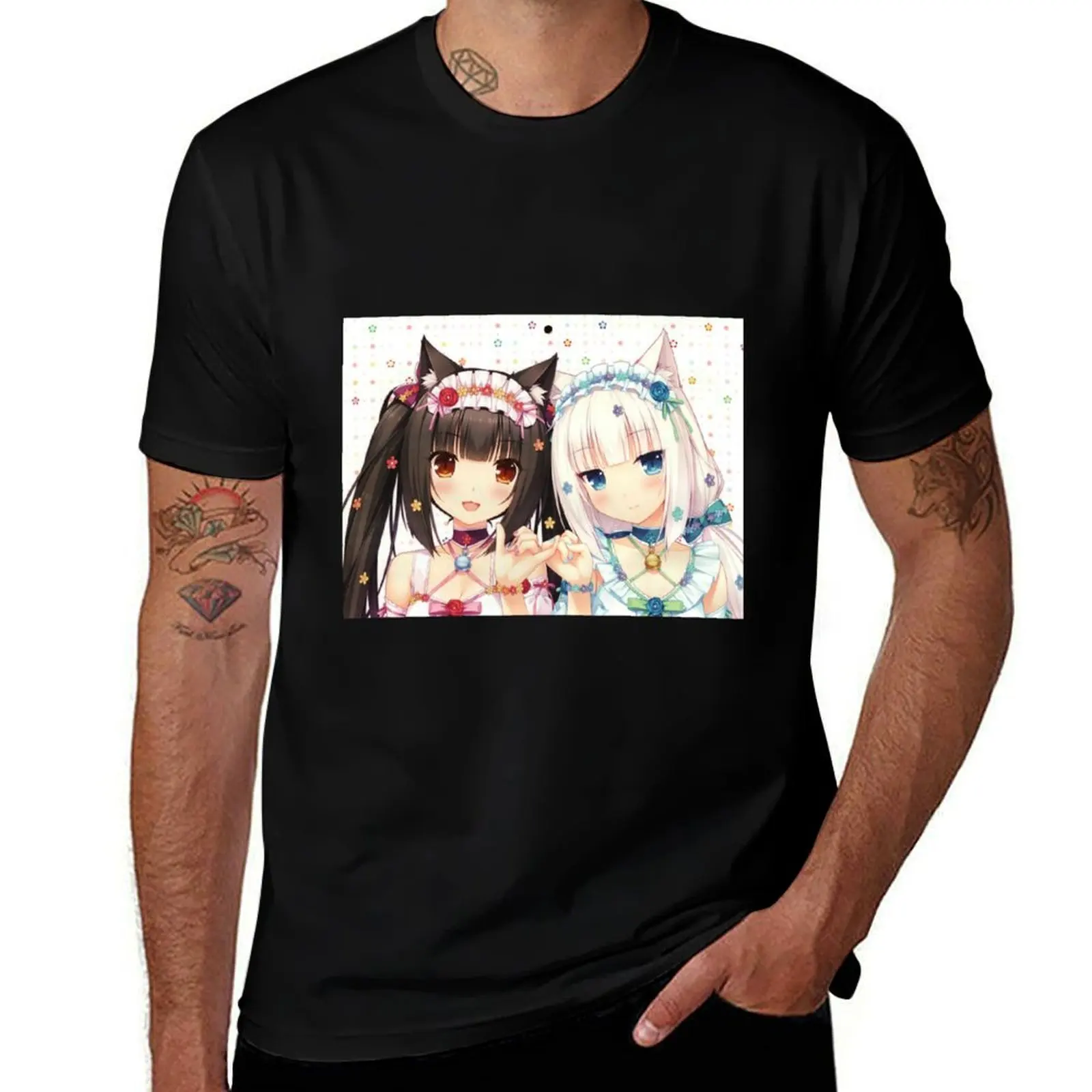 

Nekopara T-Shirt All Match Print Short Sleeve Top