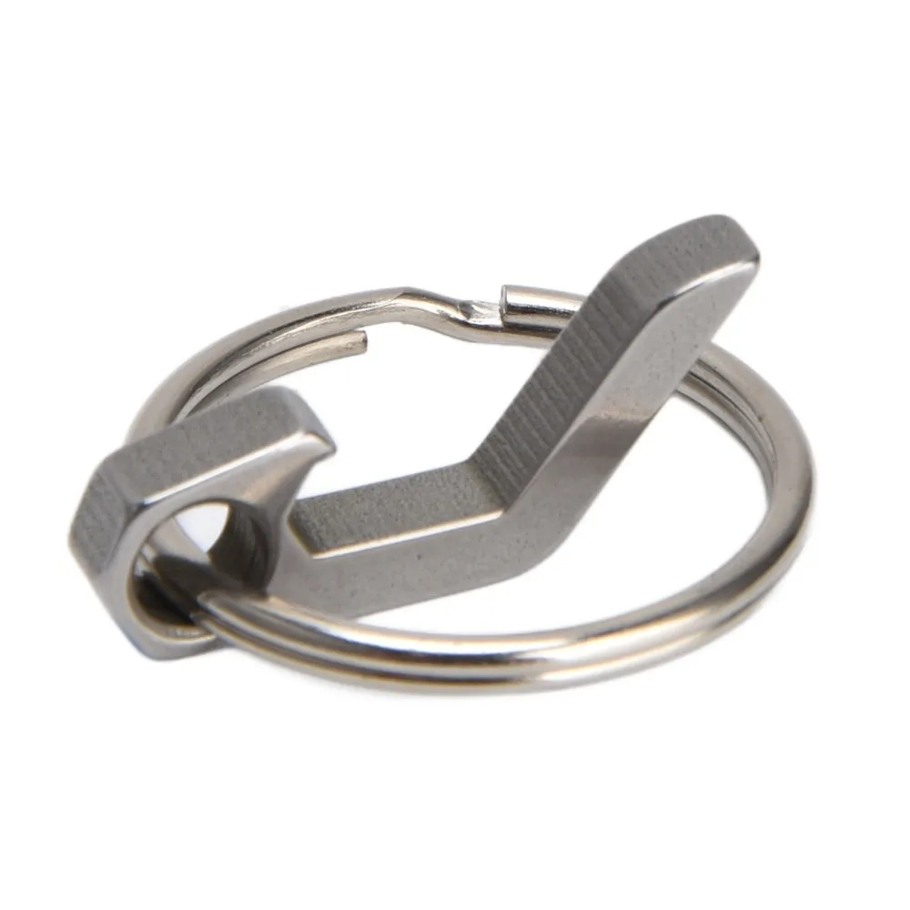 Small Gadget Metal Bottle Opener Portable Compact Keychain Key Ring Durable Beer Opener Bar