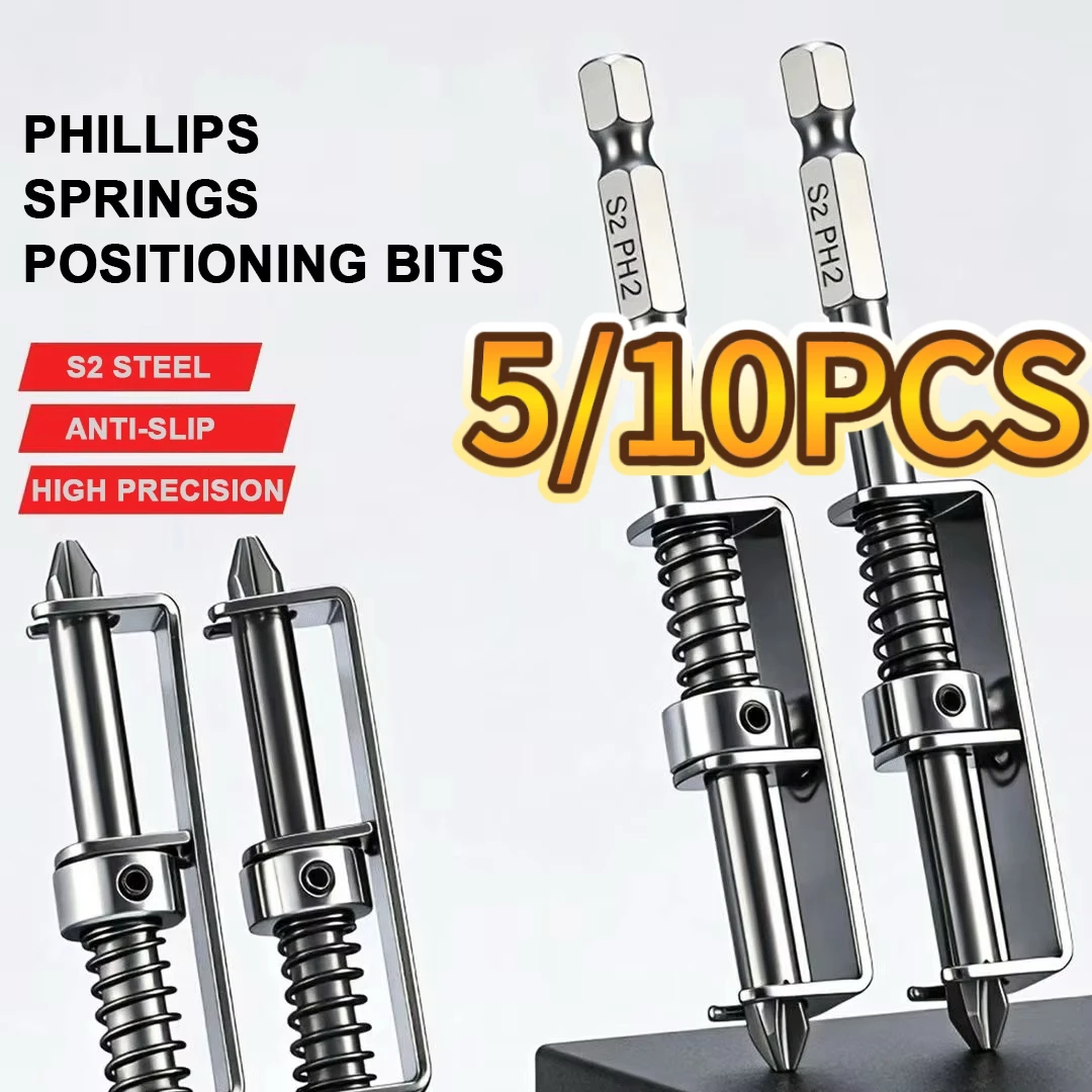 

Rafford anti drop fixing clamp Spring Loaded screw holder for Phillips bit drill bit suitable for electric drills and DIY repair