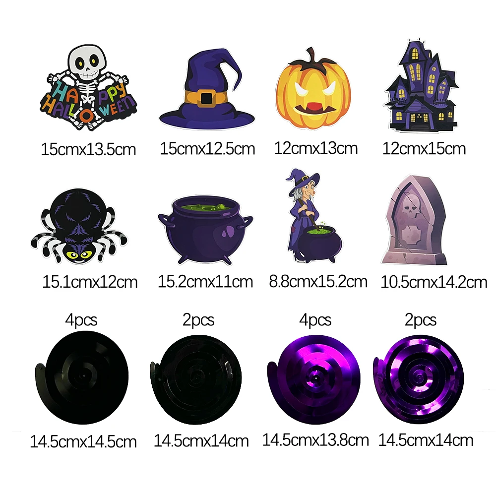 Halloween Banner Girlande Kürbis Geist Fledermaus Wirbel Decke hängen Ornament glücklich Halloween Dekoration Hoilday Party liefert – Detail 10