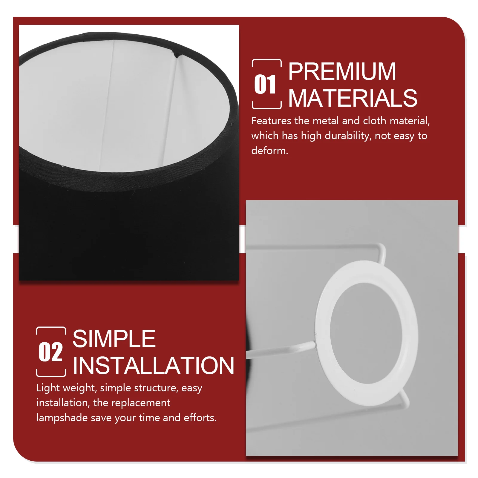 

Cloth Lampshade For Desk Lamp Wall E27/E14 Soft Light Transmission Retro Style Indoor Light Cover Decorative Living Room