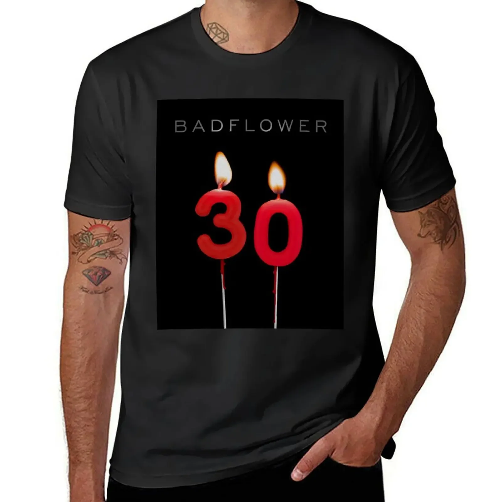 Badflower 30 T-Shirt street wear rapper graphic tees oversizeds graphic tee shirt men workout shirt