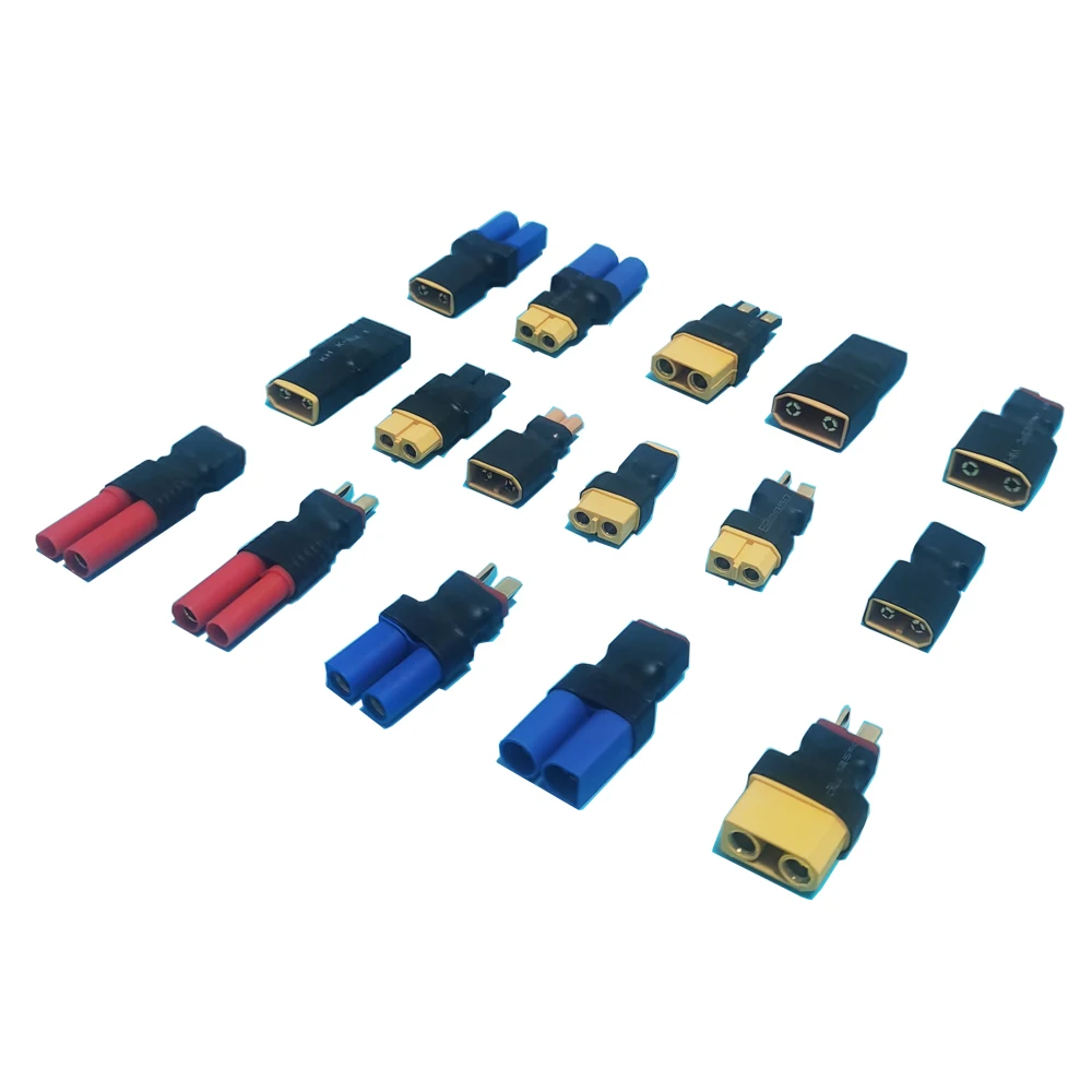 DIY Socket Transfer Adapter XT90 XT60 XT30 TRX T Dean EC5 Female to Male HXT Connectors RC Lithium Polymer Battery Control Part