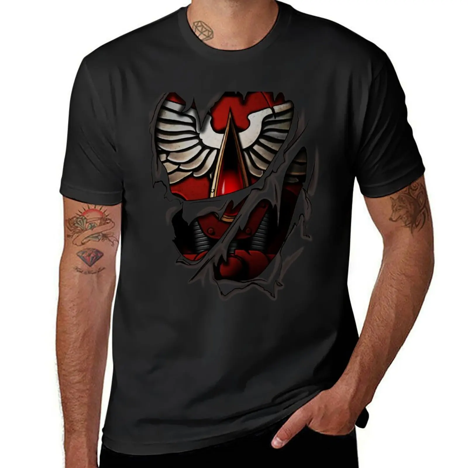 

Blood Angels Armor T-Shirt Short sleeve tee vintage clothes blanks quick drying men t shirts
