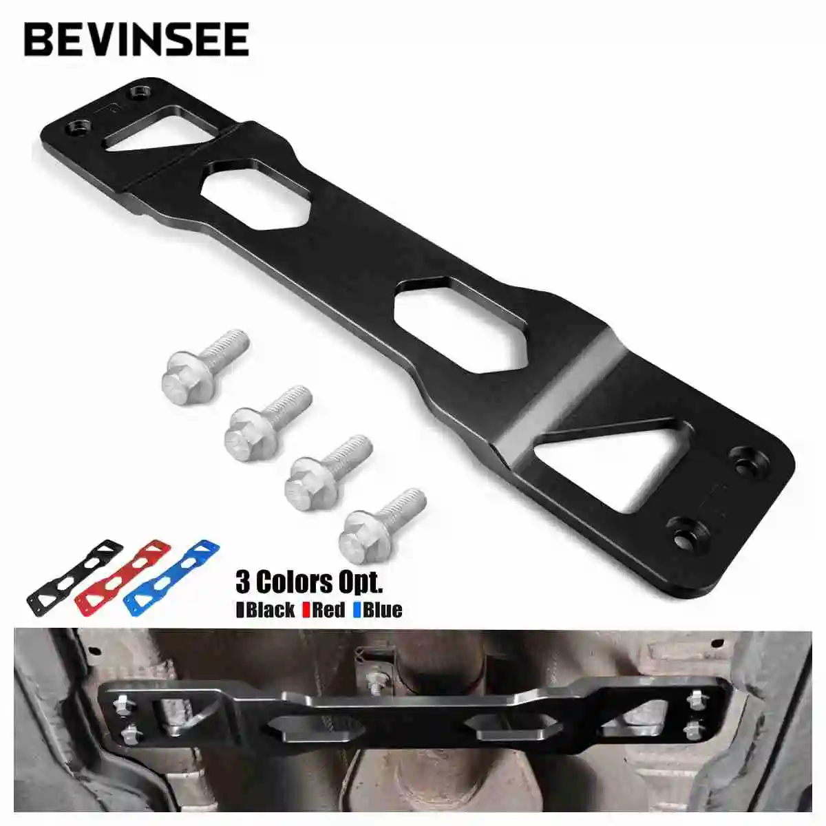 

BEVINSEE Aluminum Centre Tunnel Brace for Audi A3 S3 8V for SEAT for Skoda for VW for FWD MQB Models for Golf 7 for Passat B8