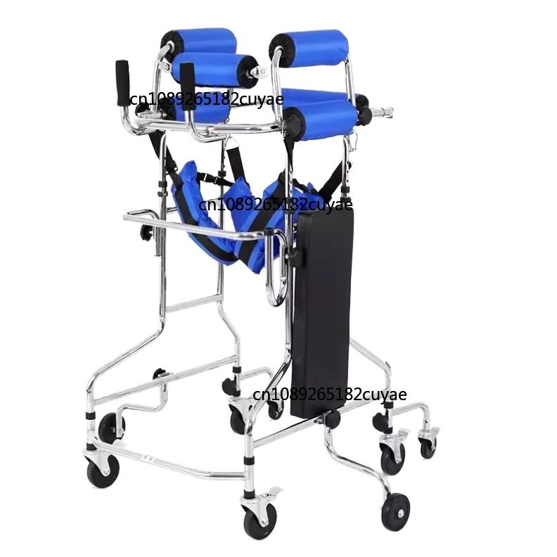 Electric Tilt Stand-Up Training Four-legged Crutches Physiotherapy Equipment Elderly Lower Limb Hemiplegia Handbrake Durable