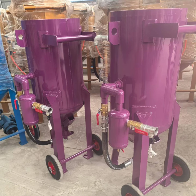 Portable Sandblaster Sandblasting Machine 200 Litre Air Blast Pot For Vintage Car Chassis Rust Removal Refurbishment