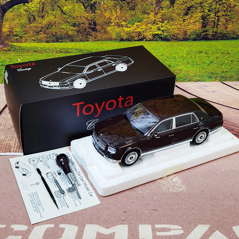 LCD製 1:18 トヨタ センチュリー 合金製フルオープンモデルカー　ブラック 液晶1:18トヨタセンチュリー合金フルオープンカーモデルカーモデル友達