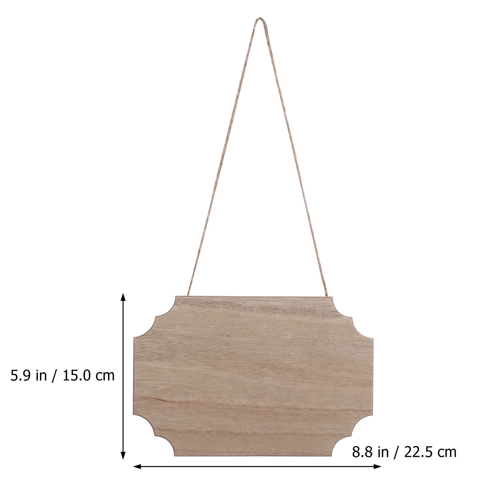 

4Pcs Wooden Hanging Signs Natural Unfinished Wood Plaque Blanks DIY Painting Decoration Door Window Wall Art Accessories