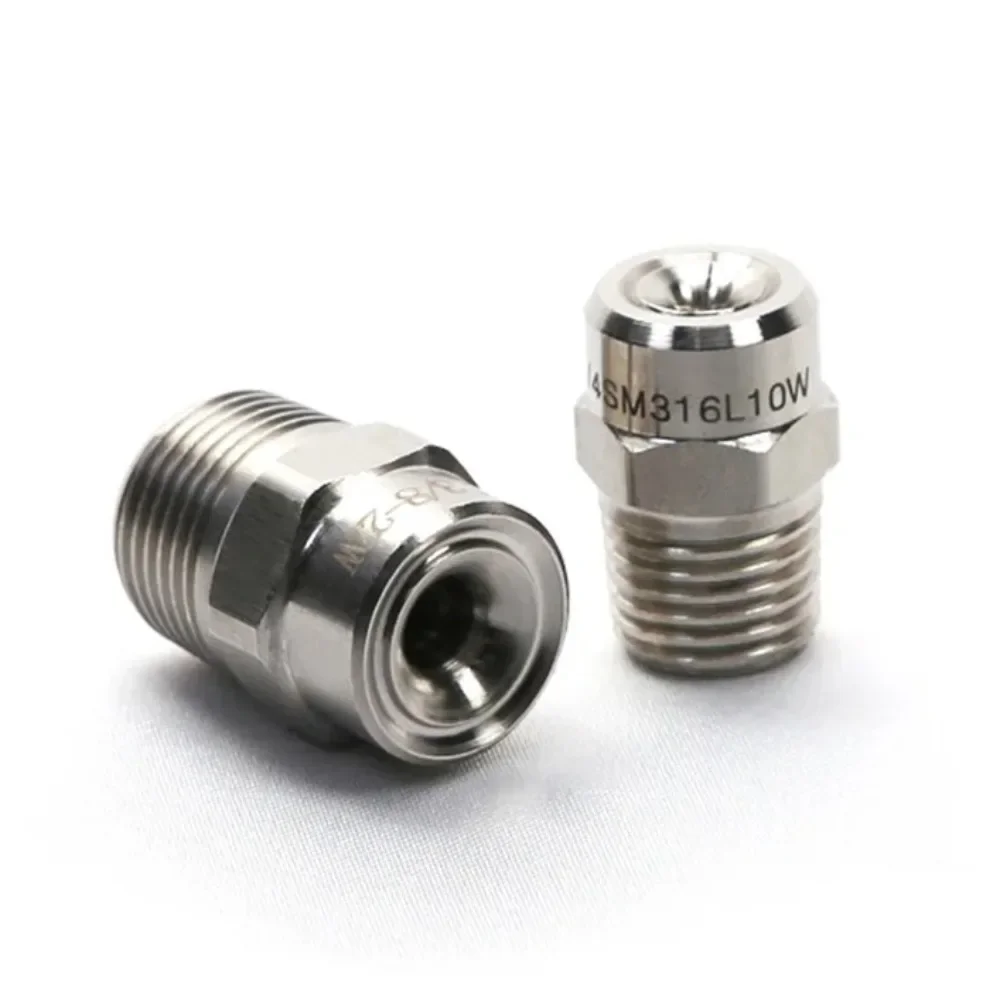 5PCS BB-W Stainless Steel 304 316 Wide Angle Full Cone Spray Nozzle for Washing and Cleaning
