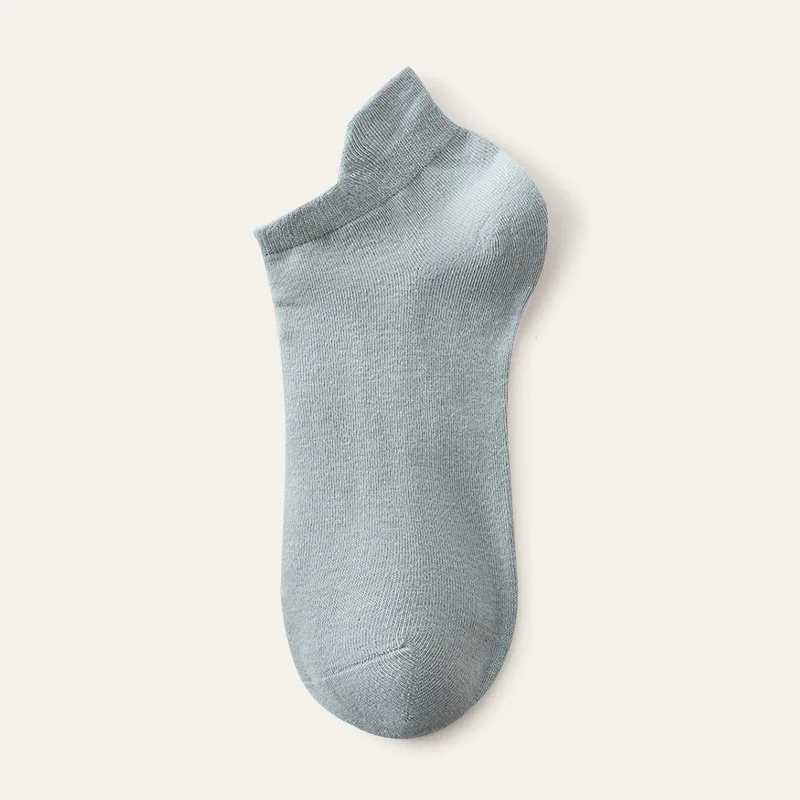 8 pairs of women's summer all cotton antibacterial odor proof sweat absorbing breathable pure cotton simple women's boat socks