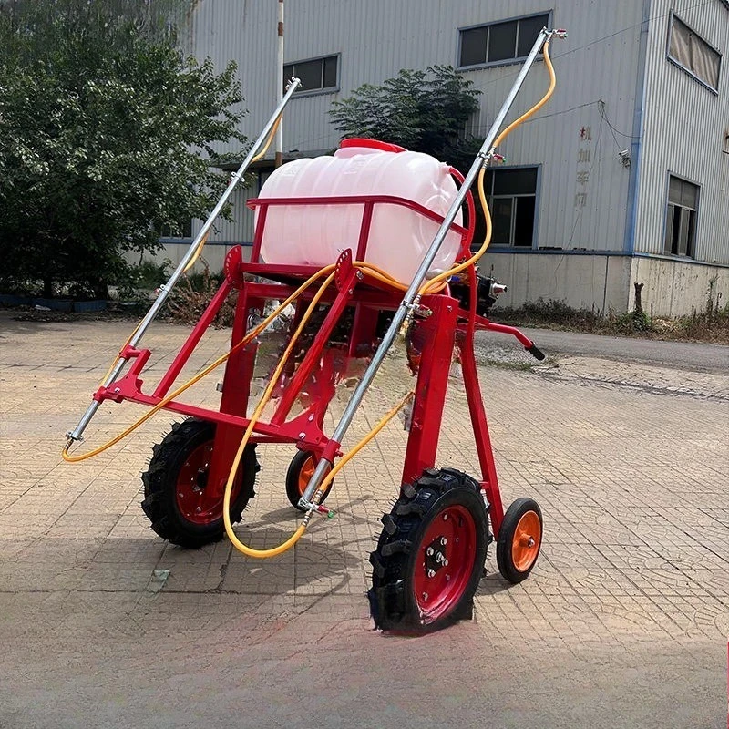 

hand-held self-propelled dispensing machine Agricultural wheat field