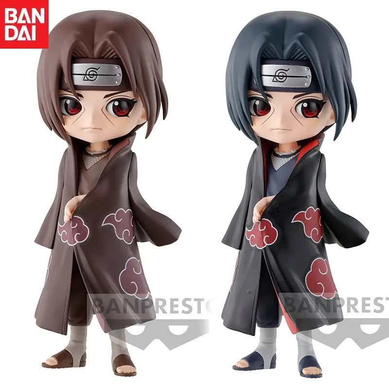 

In Stock Bandai Original Q Posket Anime NARUTO Shippuden Uchiha Itachi Action Figure Model Children's Gifts