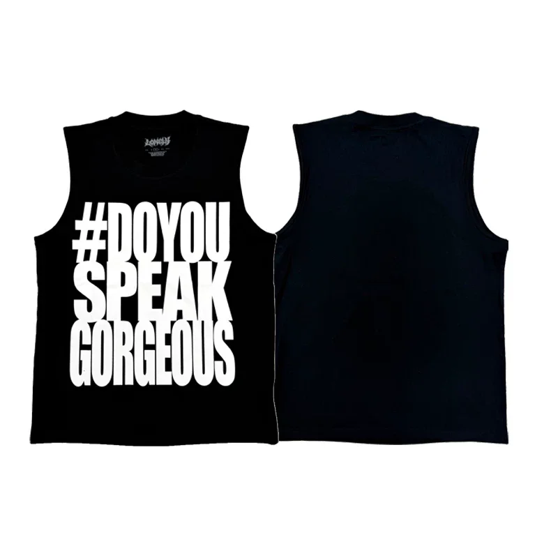 New Men Destroy Lonely DO YOU SPEAK Gorgeous Top Hip Hop Skateboard Street Cotton Tee Tank Tops punk US size h7