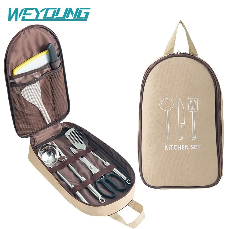 حقيبة التخزين أدوات المطبخ التخييم حقيبة يد شواء سكين حقيبة المحمولة حقيبة أدوات المائدة السفر