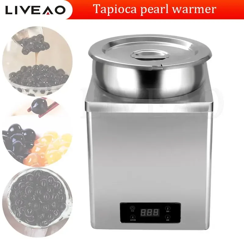 Automatic Boba Bubble Pearl Cooker Tapioca Pearl Boiler 110/220V 7L Red Bean Sago Pearl Warmer Pot For Milk Tea Shop