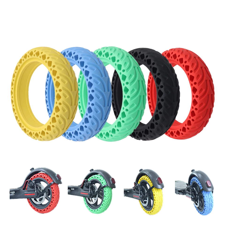 Durable Rubber Solid Tire 8.5 inch tyre Honeycomb Shock Damping Color Tire Electric Scooter For Xiaomi Mijia M365 Pro Pro2 1S