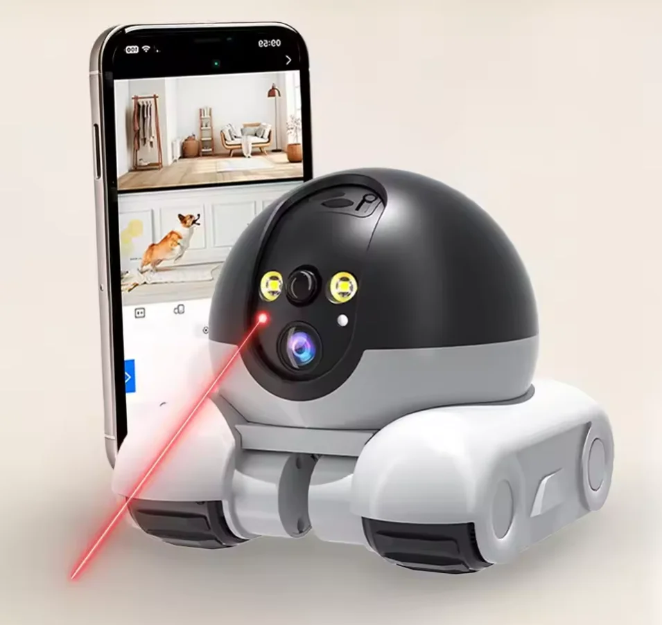 

Mobile Robot Came ra with 1080P Real Time and Remote Control for Pet Indoor Home Monitoring
