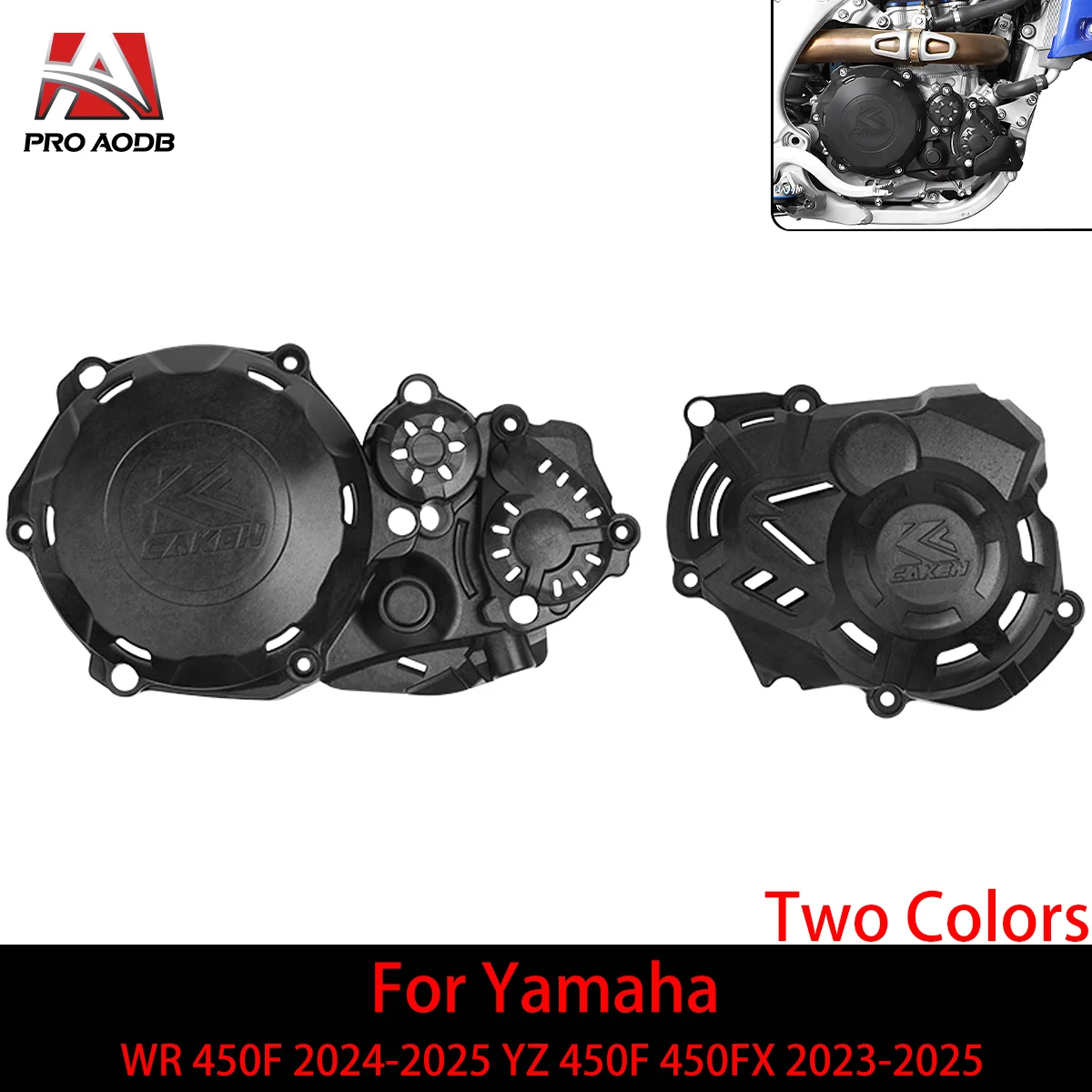 

Motorcycle Engine Clutch Cover Ignition Protector Guard For Yamaha WR 450F 2024-2025 YZ 450F 450FX 2023-2025 NEW Model Motocross