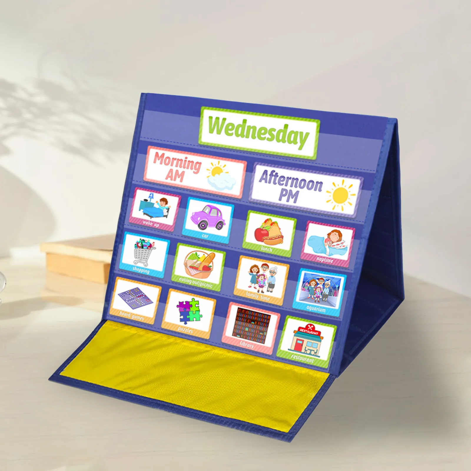 

1 Set Kids Chores Chart Wall Hanging Daily Schedule Board For Toddlers Routine Chart Visual Schedule For Kids At Home Teaching