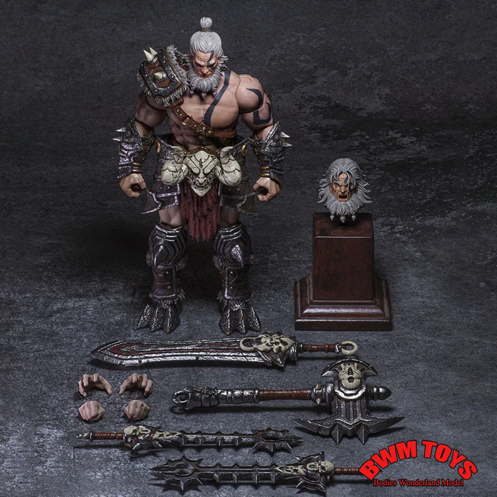 In Stock Nightmare Studio D20 1/12 Scale Collectible Barbarian Berserker Gladiator 6Inch Full Set Male Adam Action Figure Toys