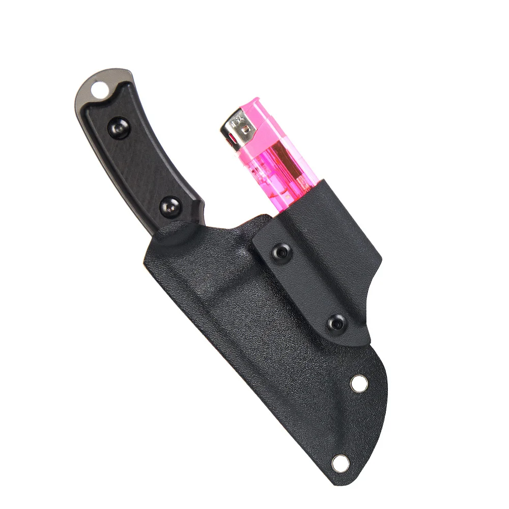 DIY Kydex Material Knife Handle Lighter Holder Case Pouch Scabbard K Sheath Case With Chicago Screws Outdoor Tool Accessories