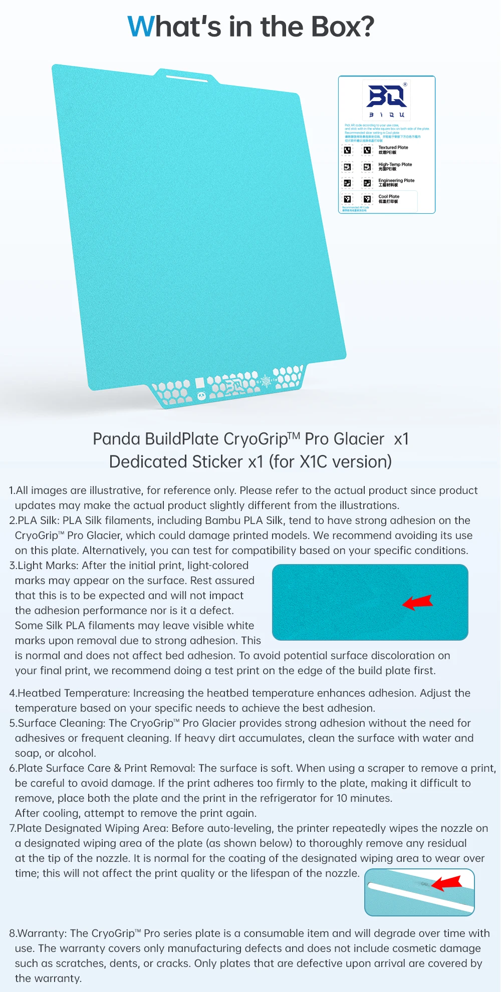 BIGTREETECH CryoGrip Pro Cool Plate Frostbite/Glacier Sheet Federstahl für Snapmaker U1 Elegoo Centauri Carbon – Detail 17